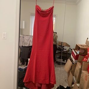 Elizabeth James pink fitted dress